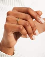 Image 2 of 5: LAGOS 18k Covet Diamond 4mm Rose-Cut Stack Ring, Size 7