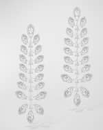Image 1 of 4: Messika Diamond Catcher 18K White Gold Long Earrings