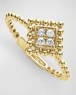 Image 1 of 5: LAGOS 18K Covet Diamond Small Pave Center Stack Ring, Size 7