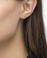 Image 2 of 4: LAGOS Covet 18K Gold 11mm Pave Diamond Stud Earrings