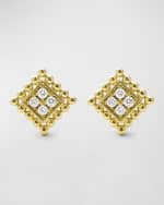 Image 3 of 4: LAGOS Covet 18K Gold 11mm Pave Diamond Stud Earrings