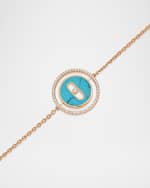 Image 4 of 5: Messika Lucky Move 18K Rose Gold Turquoise Pendant Bracelet