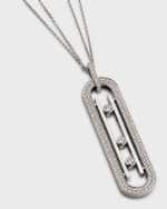 Image 4 of 5: Messika Move Diamond 18K White Gold Long Necklace