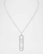 Image 1 of 5: Messika Move Diamond 18K White Gold Long Necklace