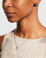 Image 5 of 5: LAGOS 18K Gold and Black Caviar Diamond 9mm Stud Earrings