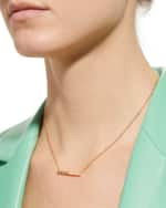 Image 2 of 4: Chopard Ice Cube 18K Yellow Gold Diamond Bar Necklace