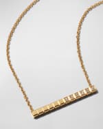 Image 4 of 4: Chopard Ice Cube 18K Yellow Gold Diamond Bar Necklace