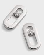 Image 4 of 5: Messika Move Uno 18K White Gold Stud Earrings