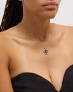 Image 2 of 5: Messika Lucky Move 18K Rose Gold Lapis & Diamond Pendant Necklace