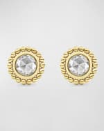 Image 4 of 5: LAGOS 18k Covet Diamond 4mm Rose-Cut Stud Earrings
