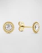 Image 5 of 5: LAGOS 18k Covet Diamond 4mm Rose-Cut Stud Earrings
