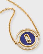 Image 4 of 5: Messika Lucky Move 18K Yellow Gold Lapis & Diamond Charm Bracelet