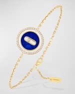 Image 1 of 5: Messika Lucky Move 18K Yellow Gold Lapis & Diamond Charm Bracelet