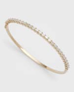 Image 4 of 5: LANA 14K Gold Emerald-Cut Diamond Bangle