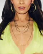 Image 2 of 3: LANA 14k Gold Tag Hoop Earrings