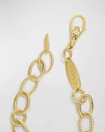 Image 4 of 4: LAGOS 18k Yellow Gold Caviar Oval Link Bracelet, Size 7