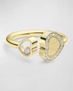 Image 1 of 5: Chopard Happy Hearts 18K Yellow Gold Diamond Ring