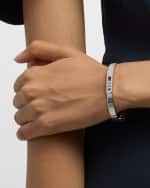 Image 2 of 5: Messika Move Pave 18k White Gold & 3-Diamond Bangle