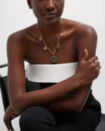 Image 5 of 5: Messika Lucky Move 18K Yellow Gold Malachite Charm Necklace