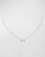 Image 1 of 4: Messika Move Uno 18K White Gold Diamond Pave Necklace