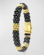 Image 2 of 4: LAGOS Black Caviar & 18K Gold Station Bracelet