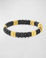 Image 4 of 4: LAGOS Black Caviar & 18K Gold Station Bracelet