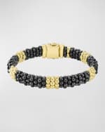 Image 1 of 4: LAGOS Black Caviar & 18K Gold Station Bracelet