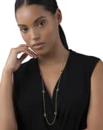 Image 2 of 4: LAGOS 18k Covet Onyx 7mm Round 7-Station Necklace, 32"L