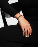 Image 5 of 5: LAGOS Black Caviar & 18K Gold Medium Striped Coil Bracelet