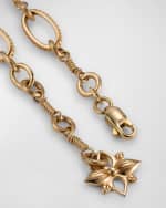 Image 3 of 5: Stephen Dweck Carved Natural Mother of Pearl and Diamond Necklace in 18K Gold