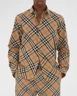 Image 3 of 5: Burberry Men's Daniel Check Sport Shirt