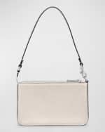 Image 4 of 5: Coach Zip Leather Pouch Shoulder Bag