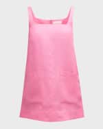 Image 1 of 6: BONDI BORN Delphi Organic Linen Sleeveless Mini Shift Dress