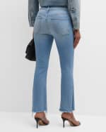 Image 4 of 6: MOTHER Lil' Insider Crop Step Fray Jeans