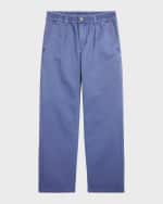 Image 4 of 5: Ralph Lauren Childrenswear Boy's Cotton Twill Easy Straight-Leg Pants, Size 8-20