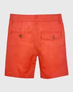 Image 2 of 2: Appaman Boy's Linen-Cotton Trouser Shorts, Size 2-12