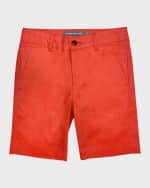 Image 1 of 2: Appaman Boy's Linen-Cotton Trouser Shorts, Size 2-12