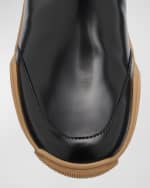 Image 3 of 5: Fendi Men's Orbit Leather Clogs