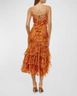 Image 2 of 4: MISA Los Angeles Marisa Sleeveless Floral Midi Party Dress