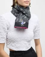 Image 3 of 3: Rani Arabella Asti Printed Cashmere-Blend Scarf