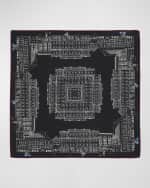 Image 1 of 3: Rani Arabella Asti Printed Cashmere-Blend Scarf