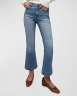 Image 1 of 4: Veronica Beard Carson Ankle Flare Jeans