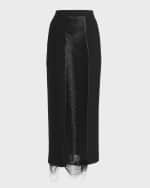 Image 2 of 6: Alexander McQueen Ladder Fringe Pencil Maxi Skirt