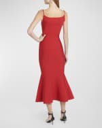 Image 3 of 6: Alexander McQueen Knit Flare Hem Midi Dress