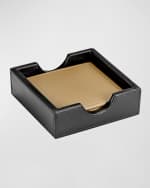 Image 3 of 3: Graphic Image Leather Square Coasters, Set of 4