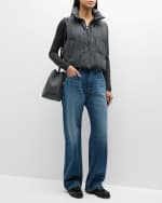 Image 5 of 6: Brunello Cucinelli Monili Embroidered Tassel Wool Padded Vest