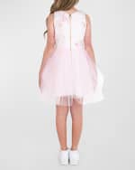 Image 7 of 7: Zoe Girl's Sade 3D Floral Dress, Size 7-16