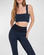 Image 1 of 3: Spiritual Gangster Ria Seamless Floral Jacquard Sports Bra