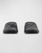 Image 5 of 5: Burberry Baby Quilted Napa Equestrian Mules