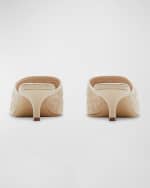 Image 3 of 5: Burberry Baby Quilted Napa Equestrian Mules